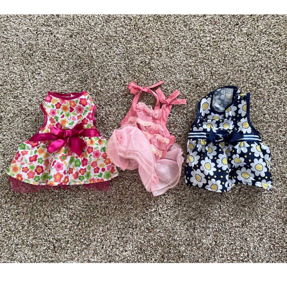 Three dog dresses